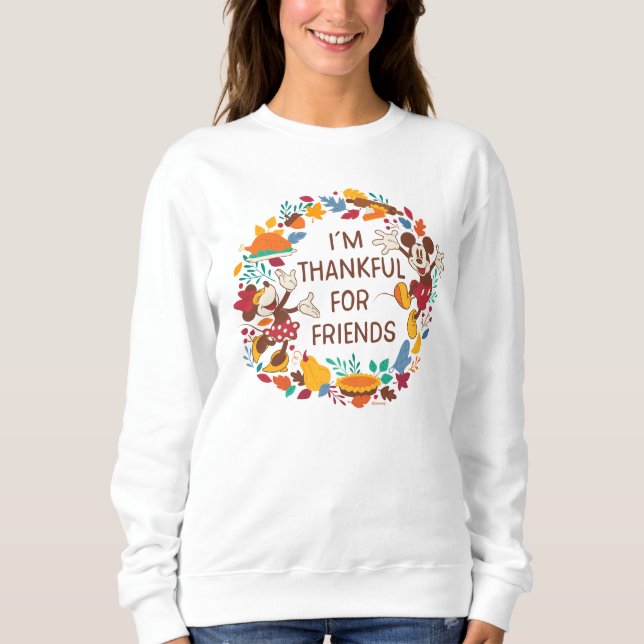 Thanksgiving Joy with Mickey and Minnie Sweatshirt (Front)