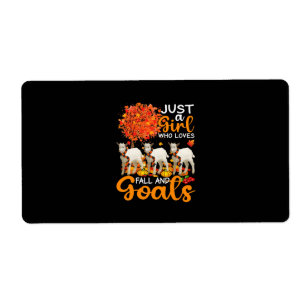 Thanksgiving Just A Girl Who Loves Fall And Goats Label