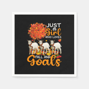 Thanksgiving Just A Girl Who Loves Fall And Goats Napkins