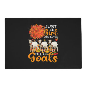 Thanksgiving Just A Girl Who Loves Fall And Goats Placemat