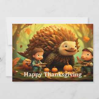 Thanksgiving Kids 11  Holiday Card
