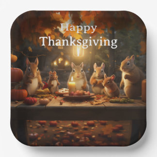 Thanksgiving Kids 16 Paper Plates