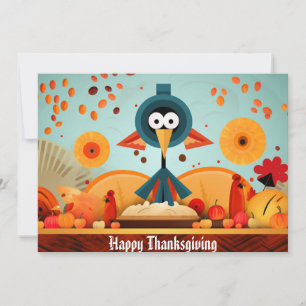 Thanksgiving Kids 1 Holiday Card