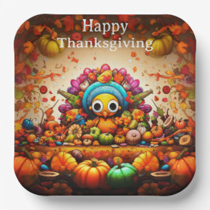 Thanksgiving Kids 2 Paper Plates