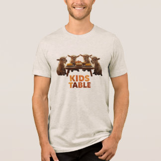 Thanksgiving: Kids' Table Tri-Blend Shirt