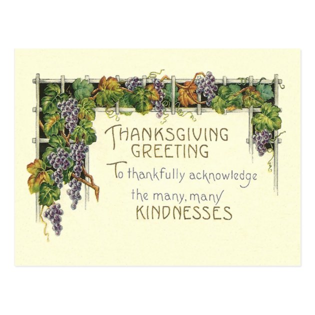 Thanksgiving Kindness Postcard