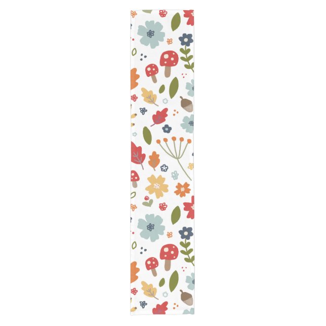 Thanksgiving Kitchen Dining Fall Colors  Short Table Runner (Front)