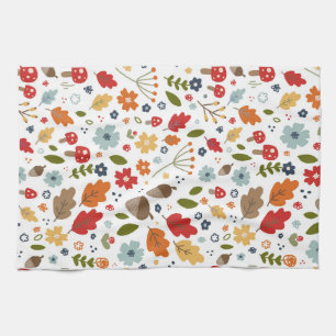 Thanksgiving Kitchen Dining Fall Colors Towel