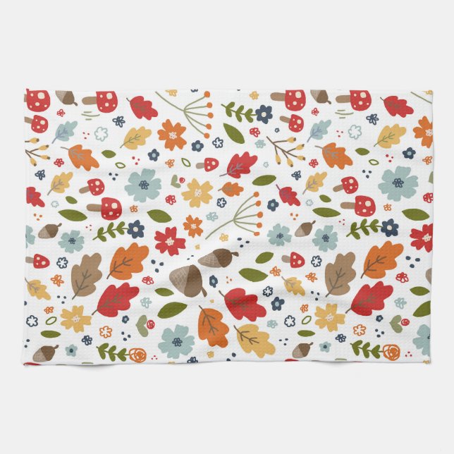 Thanksgiving Kitchen Dining Fall Colors  Towel (Horizontal)