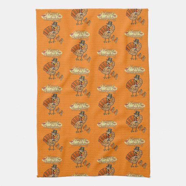 Thanksgiving Kitchen Hand Towel (Vertical)