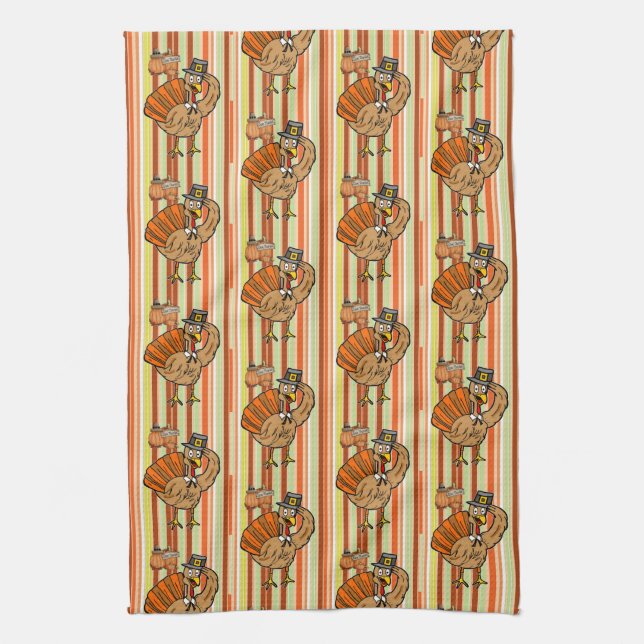 Thanksgiving Kitchen Hand Towel (Vertical)