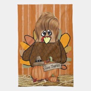 Thanksgiving Kitchen Hand Towel