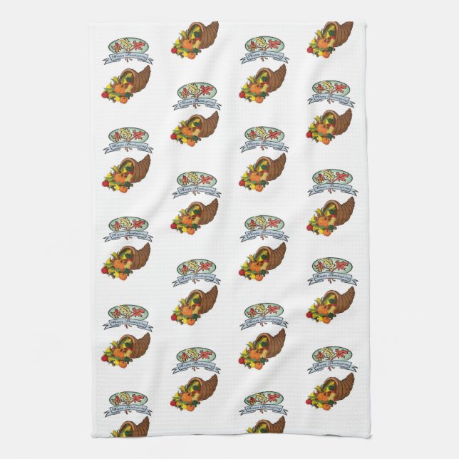 Thanksgiving Kitchen Hand Towel (Vertical)
