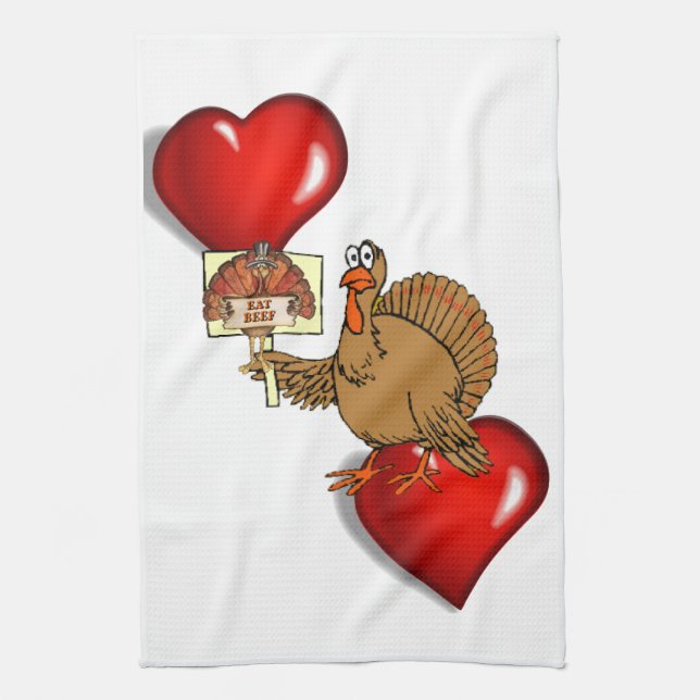 Thanksgiving Kitchen Hand Towel (Vertical)