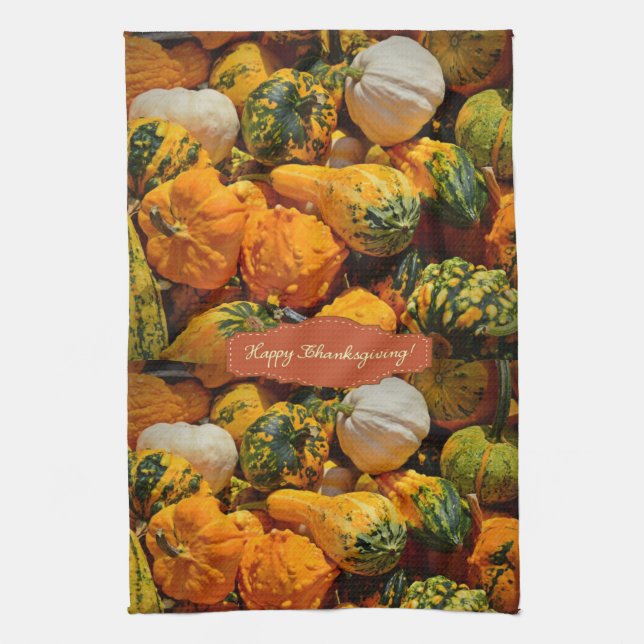 Thanksgiving Kitchen Hand Towel (Vertical)