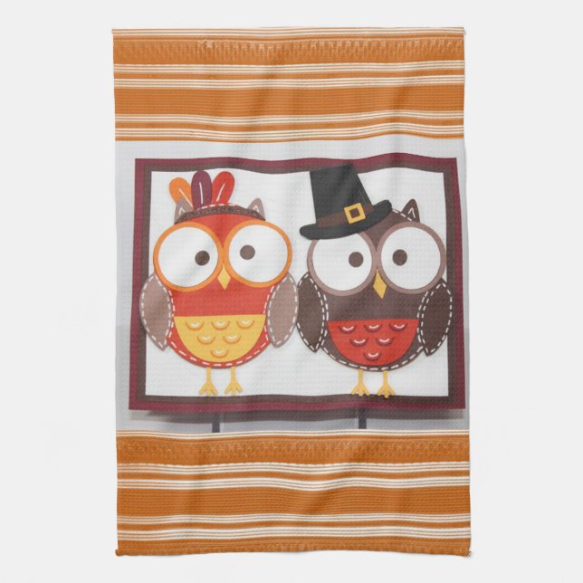 Thanksgiving Kitchen Hand Towel (Vertical)