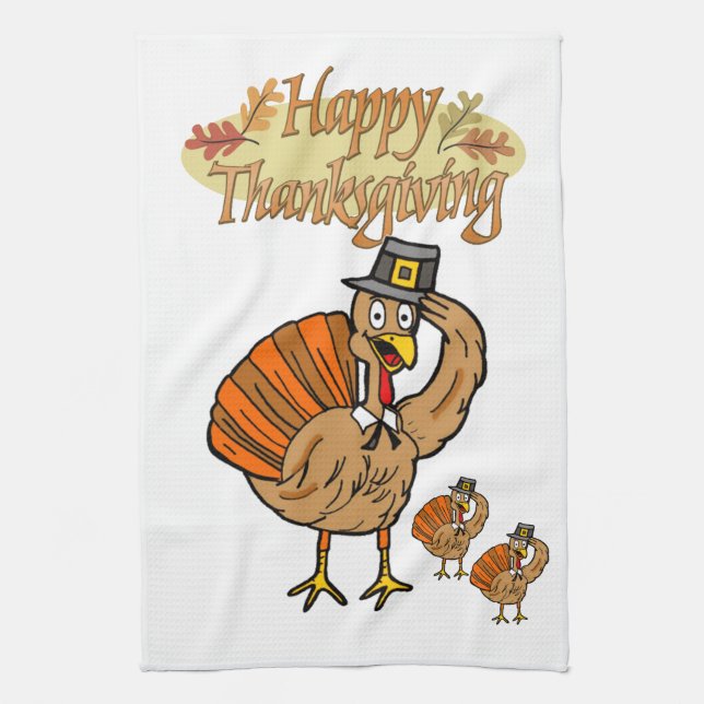 Thanksgiving Kitchen Hand Towel (Vertical)