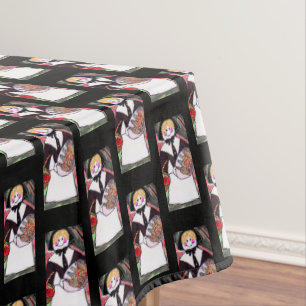 THANKSGIVING LADY PILGRIM table cloth