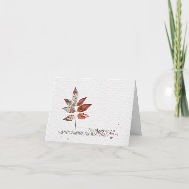 thanksgiving leaf card (Front)