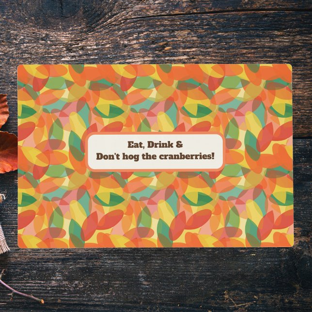 Thanksgiving Leaves Laminated Placemat (Creator Uploaded)