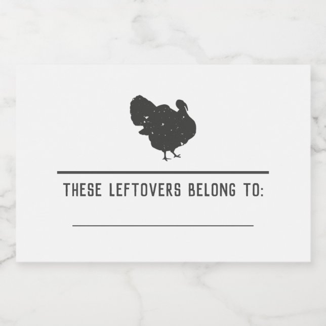 Thanksgiving Leftovers Stickers Friendsgiving (Single Label)