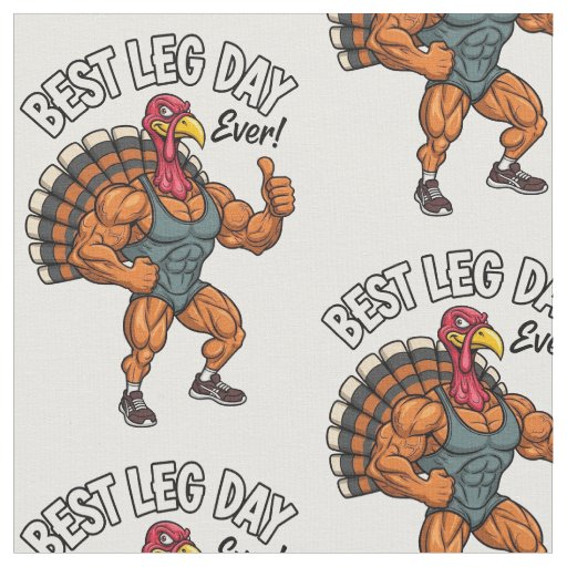 Thanksgiving Leg Day Fabric