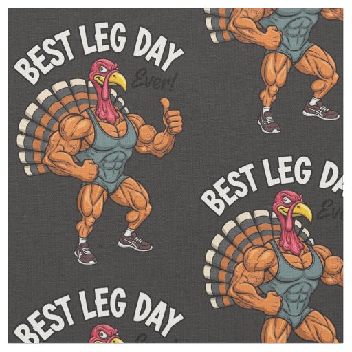 Thanksgiving Leg Day Fabric