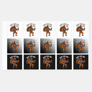 Thanksgiving Leg Day Labels