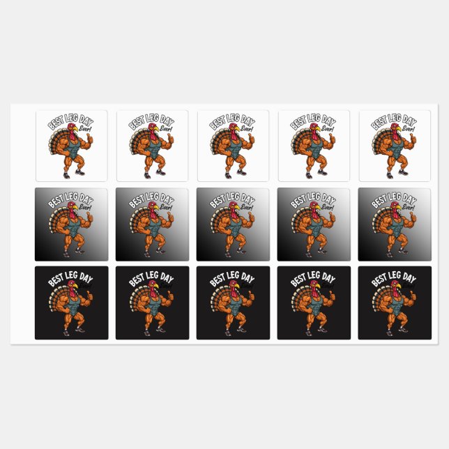 Thanksgiving Leg Day Labels (Sheet)