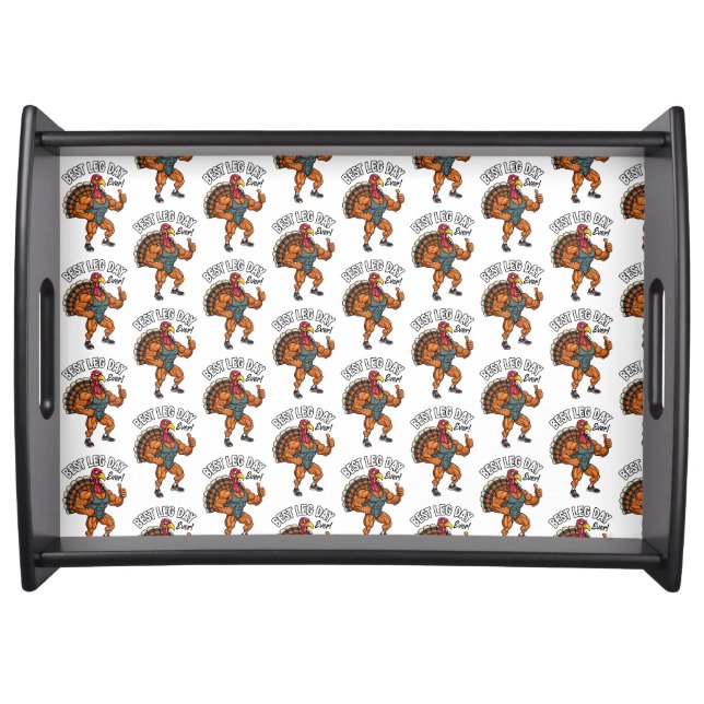 Thanksgiving Leg Day Serving Tray (Front)
