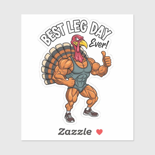 Thanksgiving Leg Day Sticker (Sheet)
