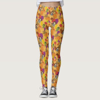 Beautiful All-Over Print Christmas Knit Wallpaper Leggings, Zazzle