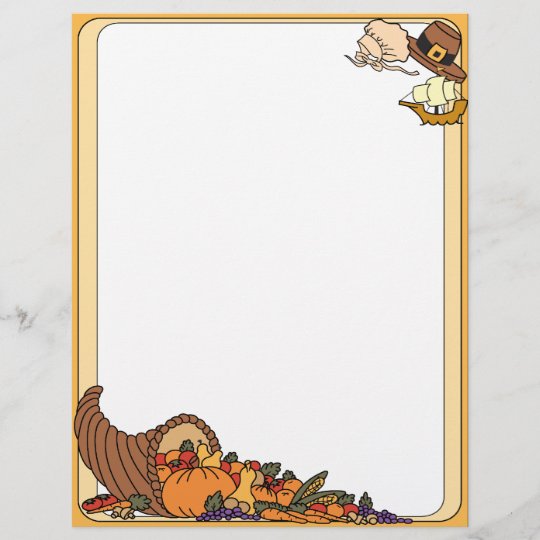 Thanksgiving Letterhead | Zazzle.com