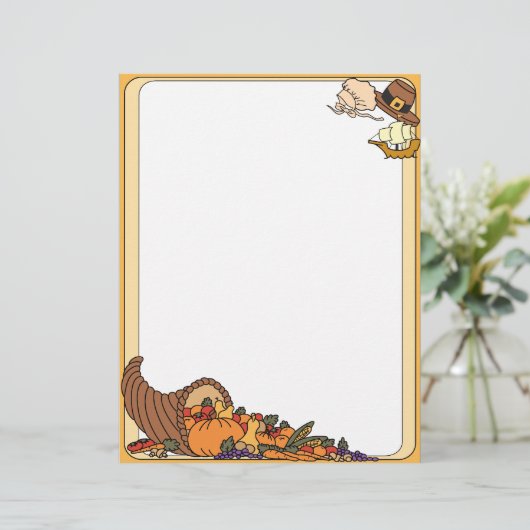 Thanksgiving Letterhead (Standing Front)