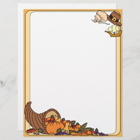 Thanksgiving Letterhead (Front/Back)