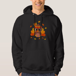 Thanksgiving Little Turkey Day Gobble Fall Toddler Hoodie