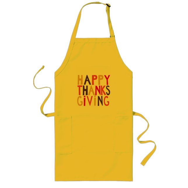 Thanksgiving Long Apron (Front)