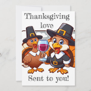 Thanksgiving love sent to you! fun holiday card