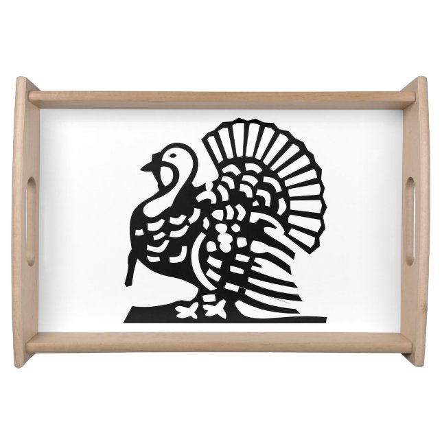 THANKSGIVING MAJESTIC TURKEY  SERVING TRAY (Front)