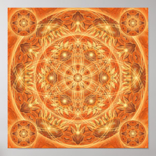 Thanksgiving Mandala Poster