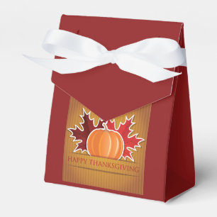 Thanksgiving maple and pumpkin favor boxes