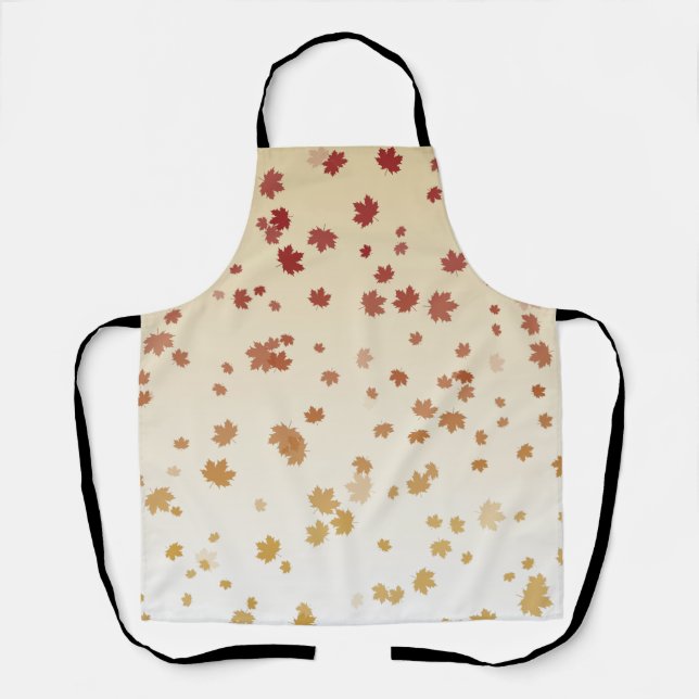 Thanksgiving Maple Leaves Apron (Front)