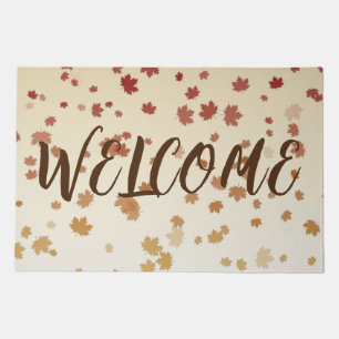 Thanksgiving Maple Leaves Doormat