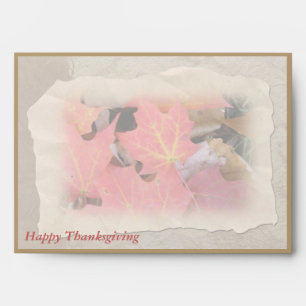 Thanksgiving Maple Leaves Envelope