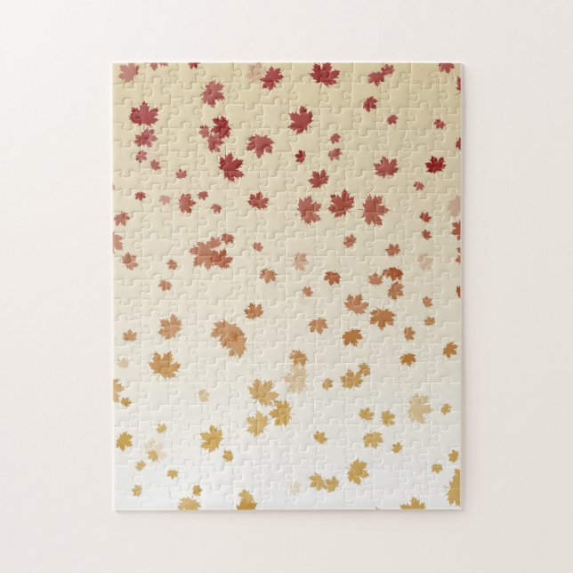 Thanksgiving Maple Leaves Jigsaw Puzzle (Vertical)