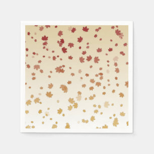 Thanksgiving Maple Leaves Napkins