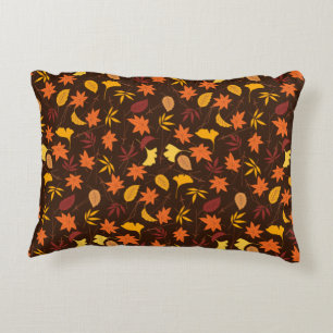 Thanksgiving Maple Leaves Pattern-25947 Accent Pillow