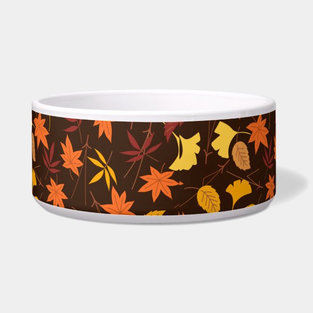 Thanksgiving Maple Leaves Pattern-25947 Bowl (Front)
