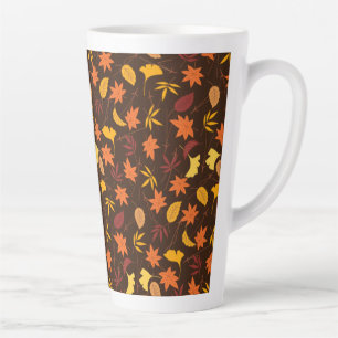 Thanksgiving Maple Leaves Pattern-25947 Latte Mug