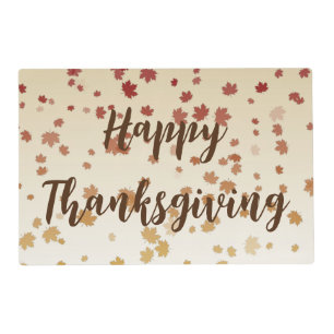 Thanksgiving Maple Leaves Placemat